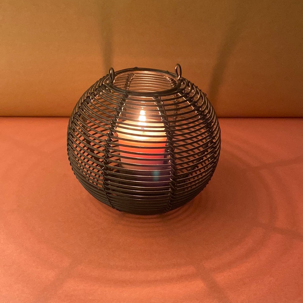 Crate & Barrel Tealight Holder free candle